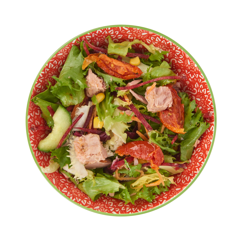 Set of 4 KitchenCraft Red and Pink Victorian Style Print Ceramic Bowls