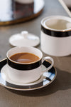 Mikasa Luxe Deco China Tea Cups and Saucers, Set of 2, 200ml image 2