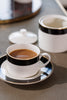 Mikasa Luxe Deco China Tea Cups and Saucers, Set of 2, 200ml