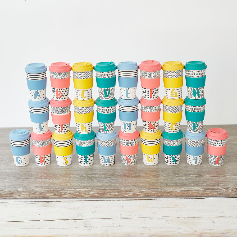 KitchenCraft 410ml Bamboo A to Z Letter 