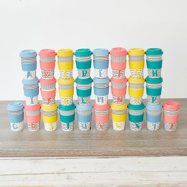 KitchenCraft 410ml Bamboo A to Z Letter 