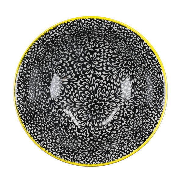 KitchenCraft Set of 4 Ceramic Cereal Bowls - 'Red and Black' Design image 9