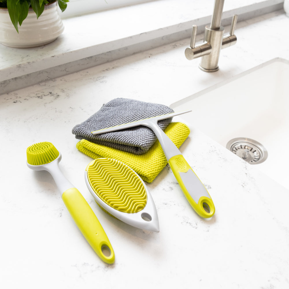 KitchenCraft Soft-Touch Silicone-Headed Scrubbing Brush