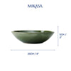 Mikasa Jardin Stoneware Pasta Bowls, Set of 4, 20cm, Green image 8