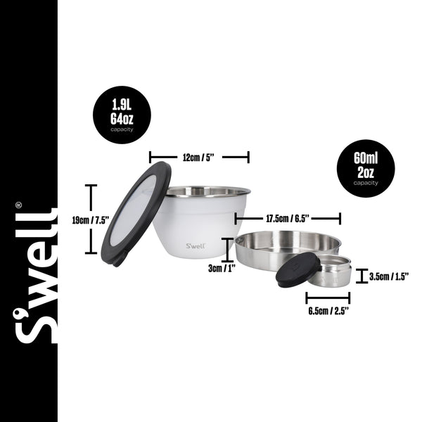 S'well Moonstone Salad Bowl Kit, 1.9L image 8