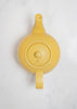 London Pottery Globe Yellow Textured Teapot with Strainer Spout - 4 Cup