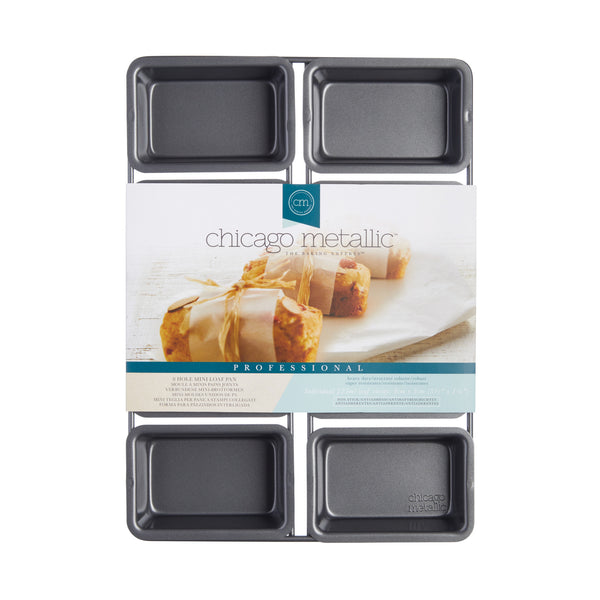 Chicago Metallic Non-Stick Eight Hole Mini Loaf Pan image 4