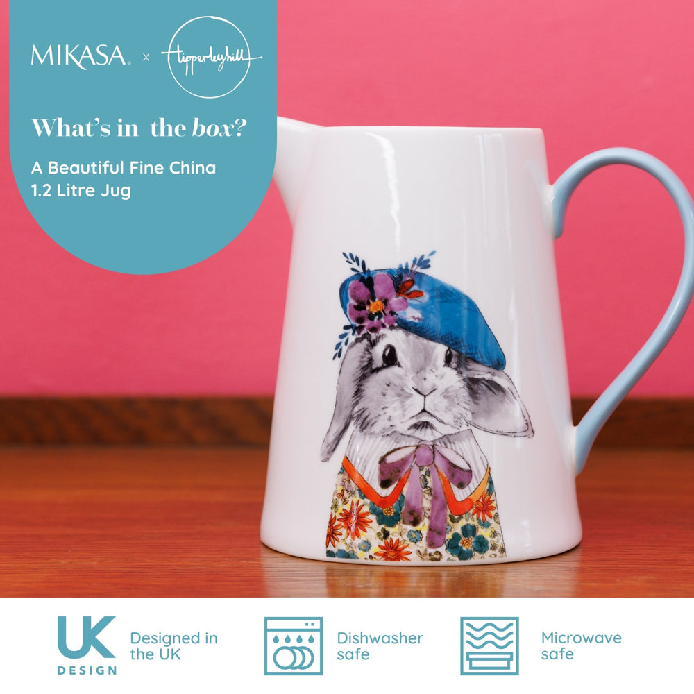 Mikasa x Tipperleyhill Fine China Jug, 1.2L