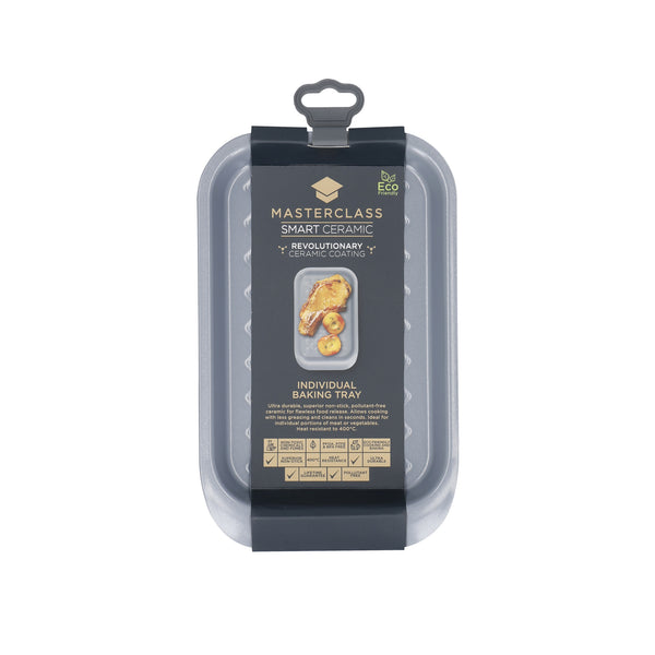 MasterClass Smart Ceramic Baking Tray with Robust Non-Stick Coating, Carbon Steel, Grey, 23 x 15cm image 4