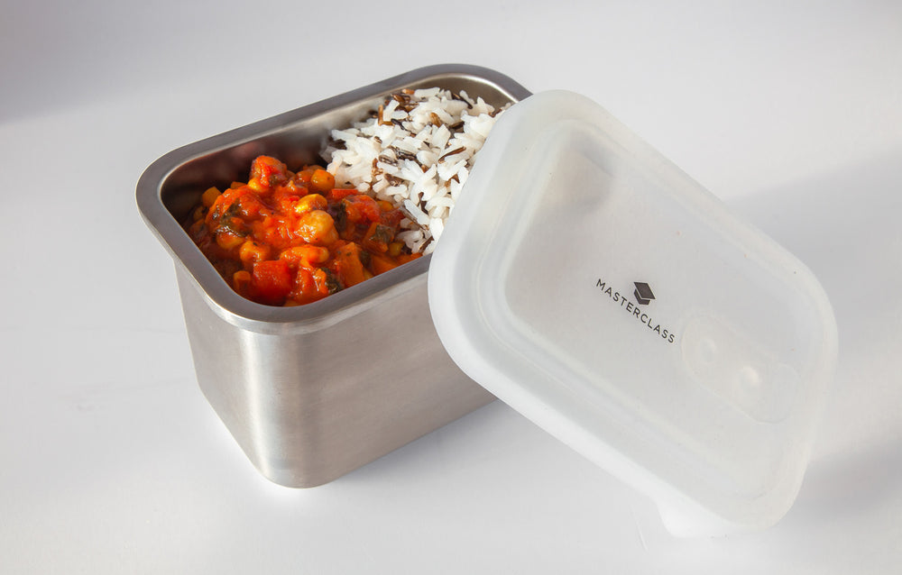 MasterClass All-in-One 1000ml Stainless Steel Container with Lid, Microwave Safe