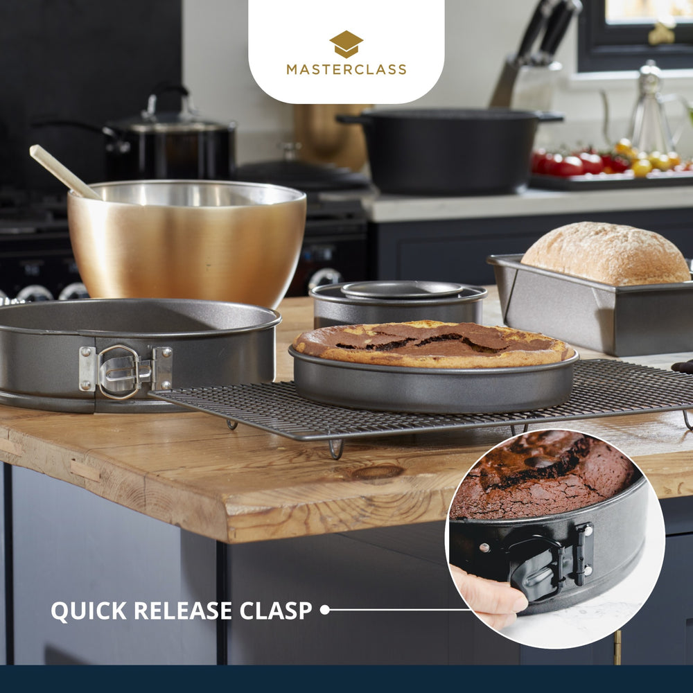 MasterClass Non-Stick Loose Base Springform Cake Pan, 30cm