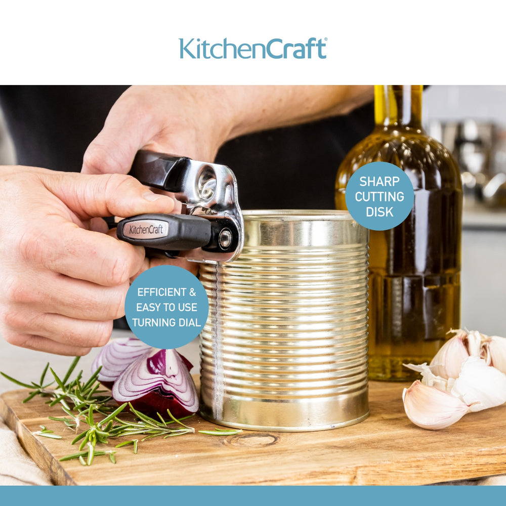 KitchenCraft 2-in-1 Stainless Steel Can Opener / Bottle Top Remover