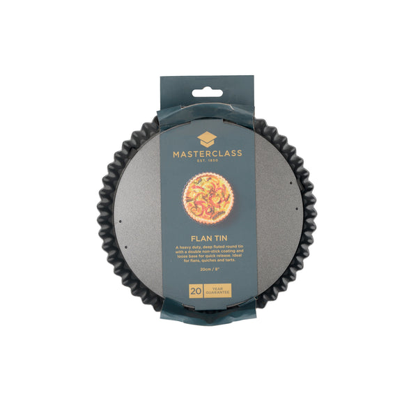 MasterClass Non-Stick Loose Base Fluted Quiche Tin, 20cm image 4