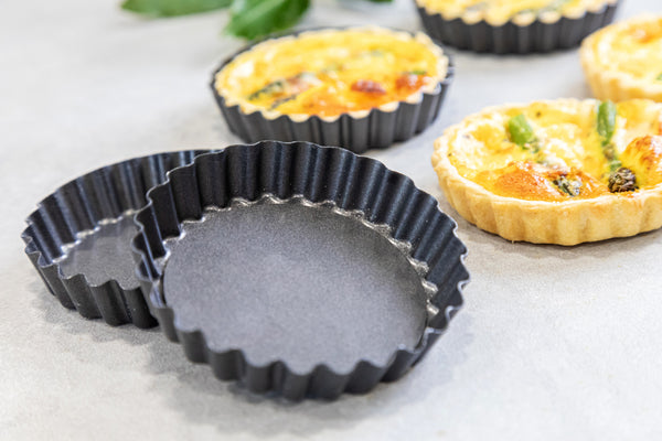 KitchenCraft Non-Stick Mini Fluted Flan Tins, Set of 4 image 6