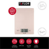 Taylor Pro Digital Dry / Liquid Cooking Scales with Touchless Tare in Gift Box - Rose Gold image 7