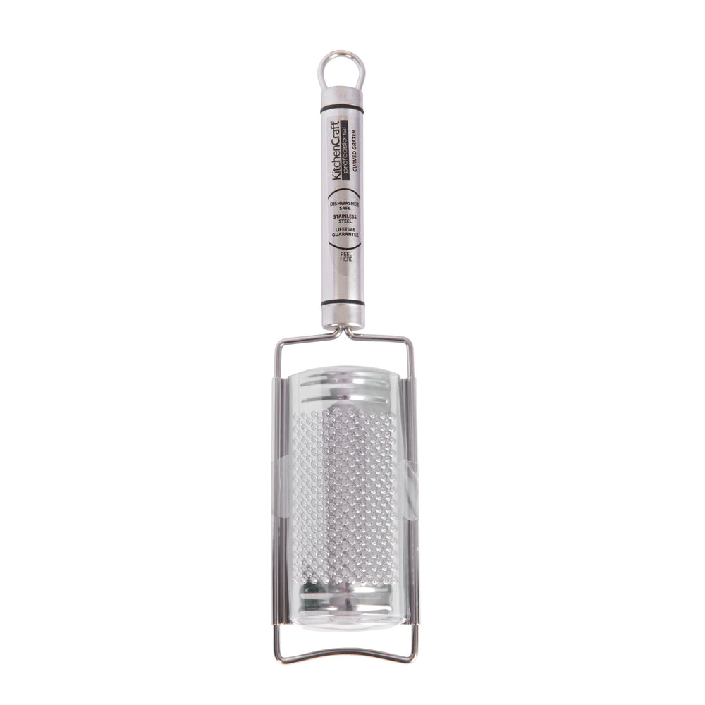 KitchenCraft Oval Handled Professional Stainless Steel Curved Grater