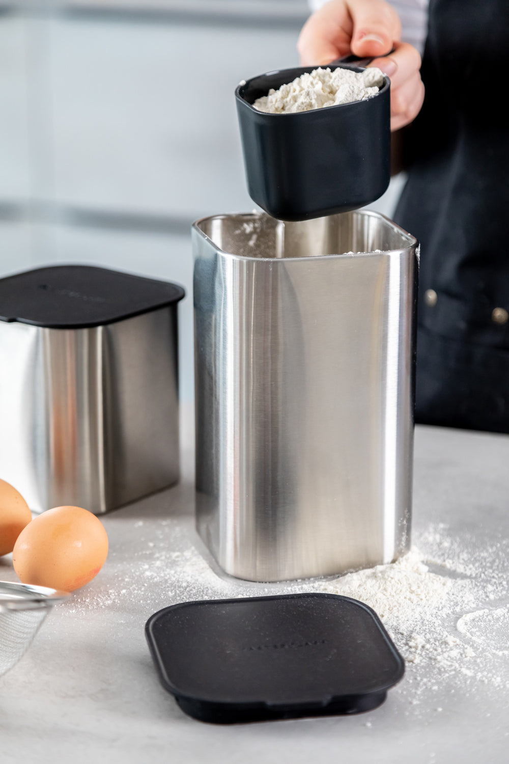 MasterClass Stainless Steel Container with Antimicrobial Lid - 17 cm