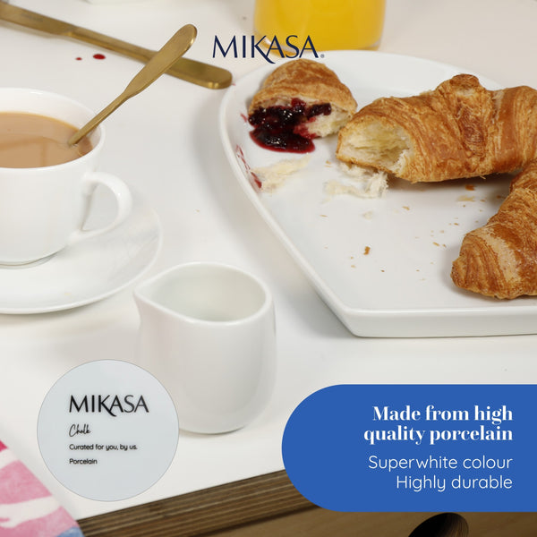 Mikasa Chalk Porcelain Unhandled Cream Jug, 100ml, White image 9