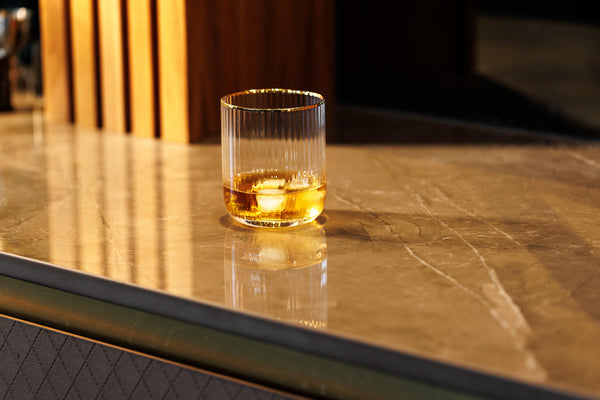 Mikasa Sorrento Ridged Crystal Tumbler Glasses, Set of 4, 400ml image 5