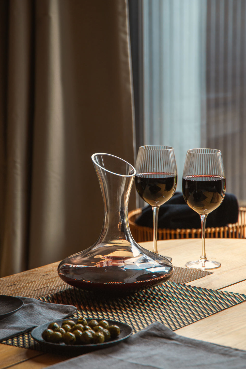 BarCraft Deluxe 1.5 Litre Glass Wine Decanter