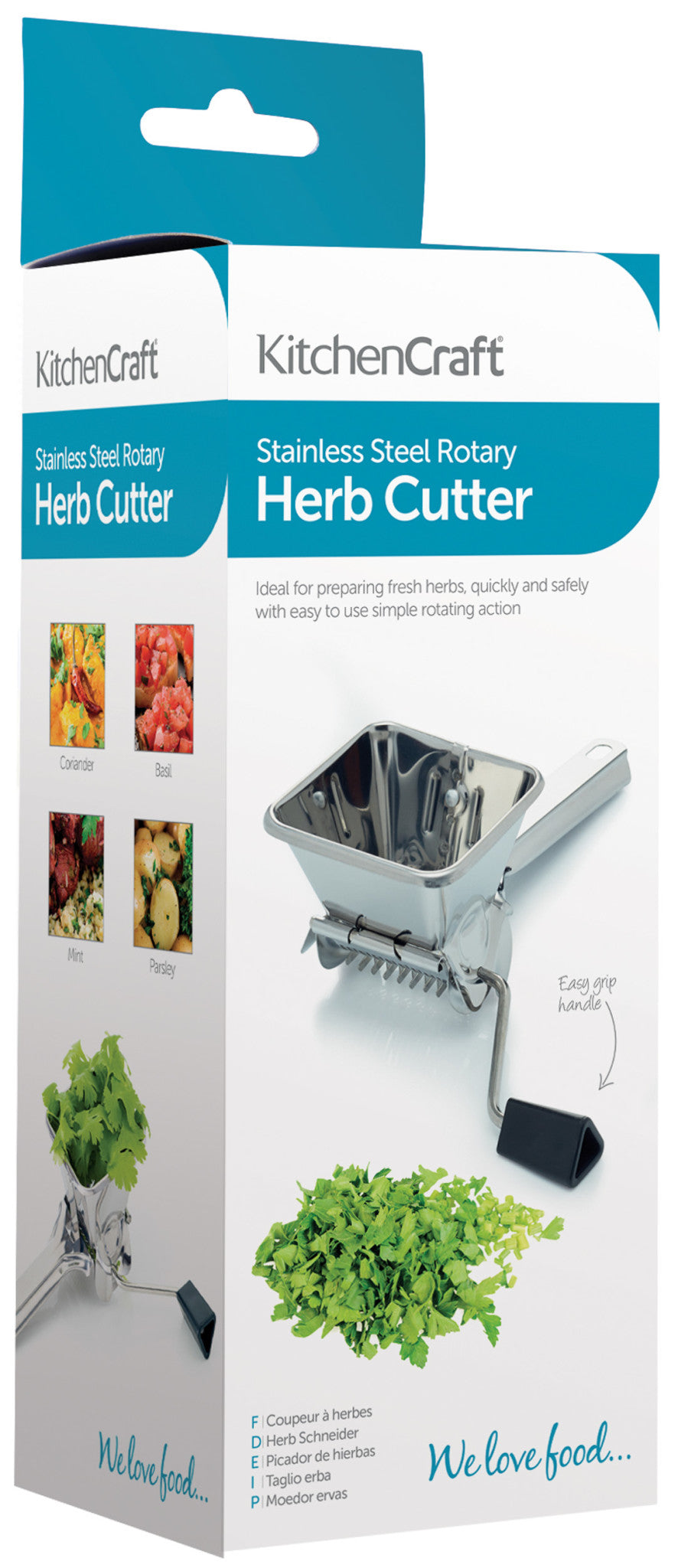 KitchenCraft Stainless Steel Herb Mill / Mint Cutter