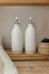 KitchenCraft Idilica Oil and Vinegar Bottles, Set of 2, Cream, 450ml image 2