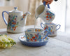 London Pottery Viscri Meadow Floral Milk Jug - Ceramic, Almond Ivory / Cornflower Blue, 250 ml image 5