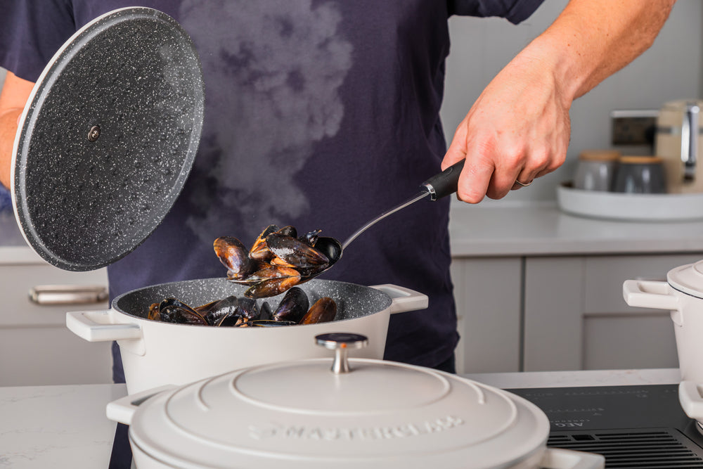 MasterClass Cream Cast Aluminium Casserole Dish, 4L