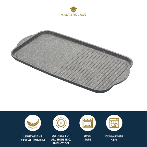 MasterClass Cast Aluminium Dual Griddle Tray, 51cm image 9