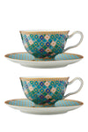 Maxwell & Williams Teas & C's Kasbah Mint 85ml Espresso Cup and Saucer Set image 4