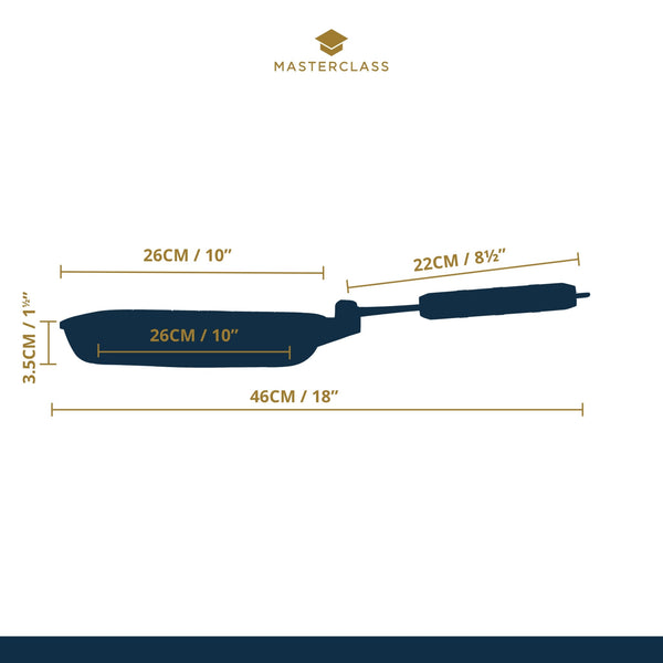 MasterClass Cast Aluminium Grill Pan, 24cm image 7