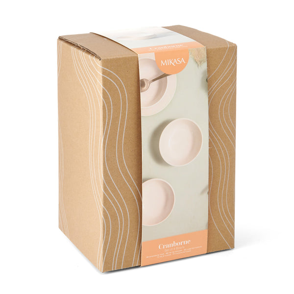 Mikasa Cranborne Stoneware Cereal Bowls, Set of 4, 15cm, Cream image 4