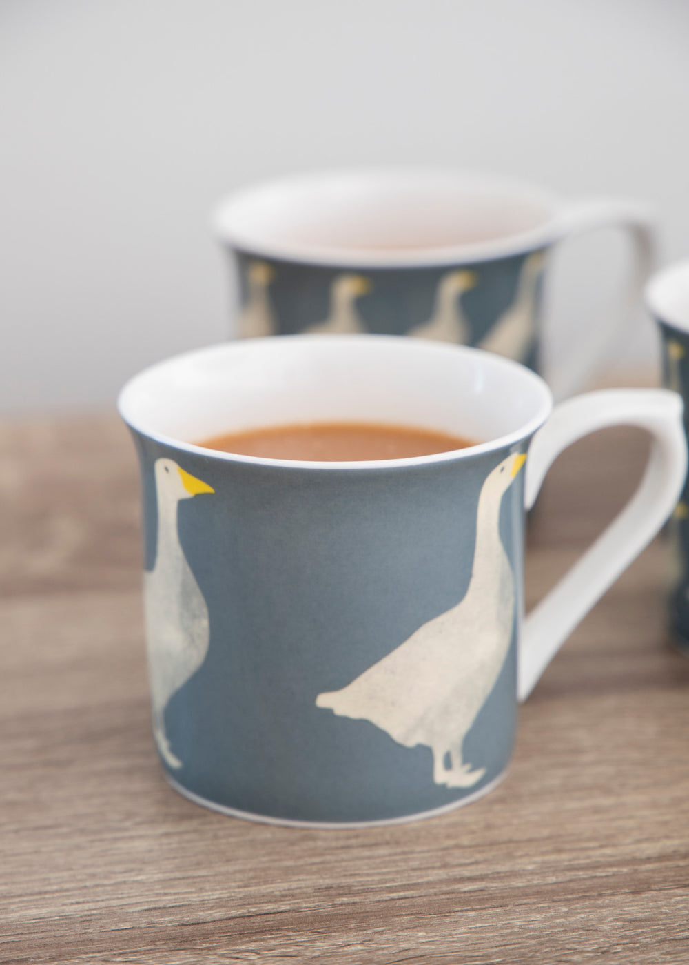 KitchenCraft Fluted Geese Design Mugs - Set of 4
