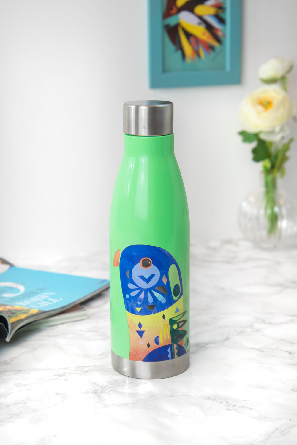 Maxwell & Williams Pete Cromer 500ml Lorikeet Double Walled Insulated Bottle