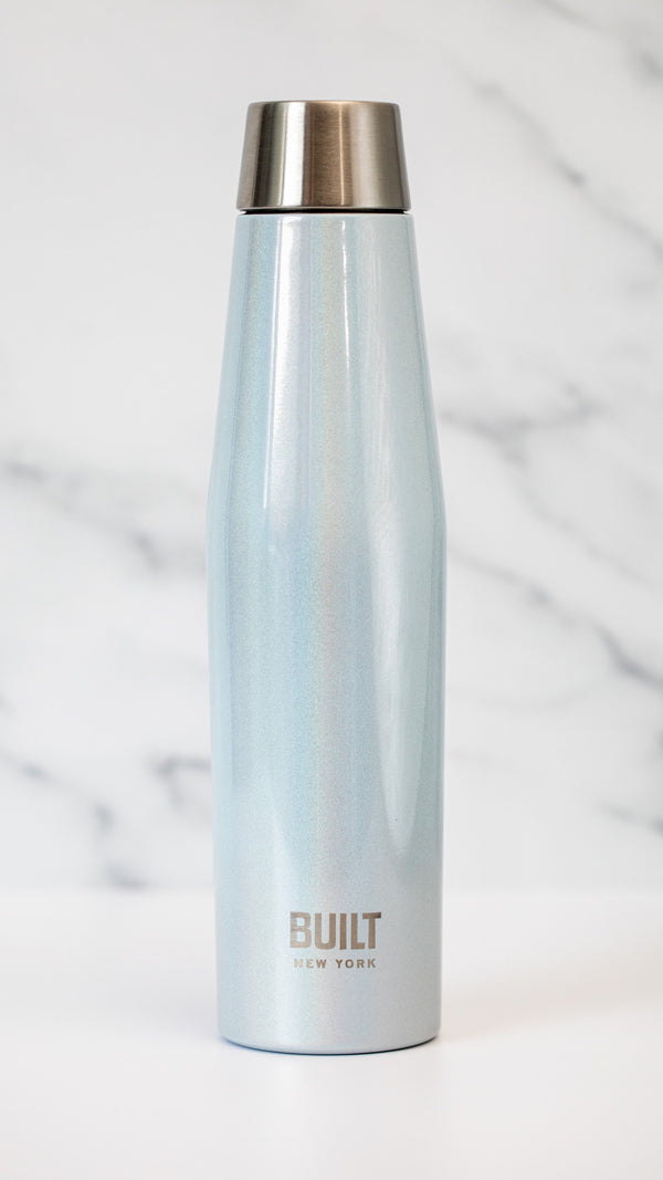 BUILT Apex 540ml Insulated Water Bottle, BPA-Free 18/8 Stainless Steel - Iridescent Blue image 2