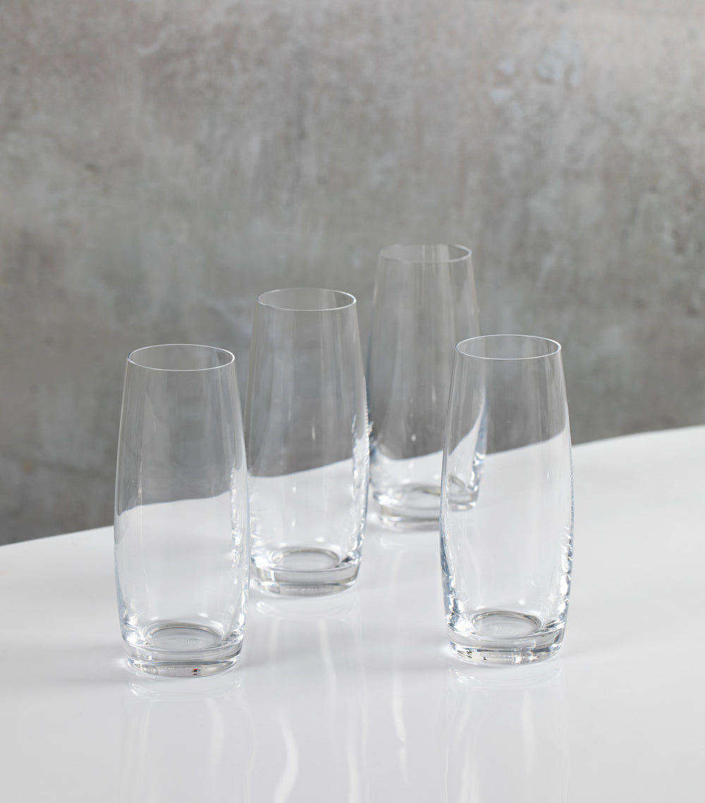 Mikasa Julie Set Of 4 9oz Stemless Flute Glasses, 266ml