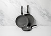 3pc Can-to-Pan Recycled Aluminium & Ceramic Frying Pan Set with 3x Non-Stick Frying Pans Sized 20cm, 28cm and 30cm image 2