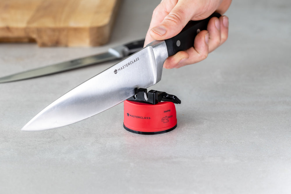 MasterClass Smart Sharp Dual Knife Sharpener, Red