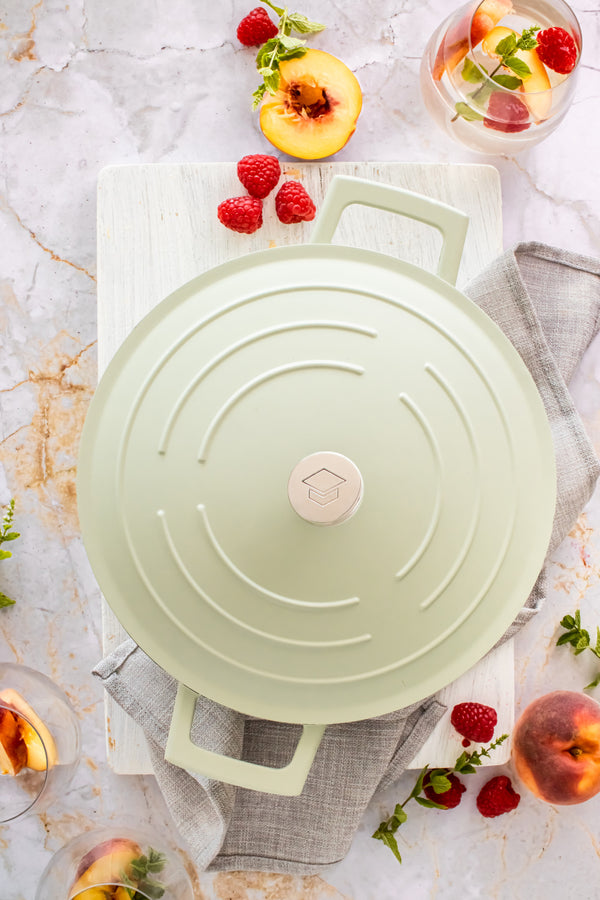 MasterClass Mint Green Cast Aluminium Casserole Dish, 4L image 5