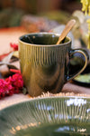 Mikasa Jardin Stoneware Mugs, Set of 4, 420ml, Green image 5
