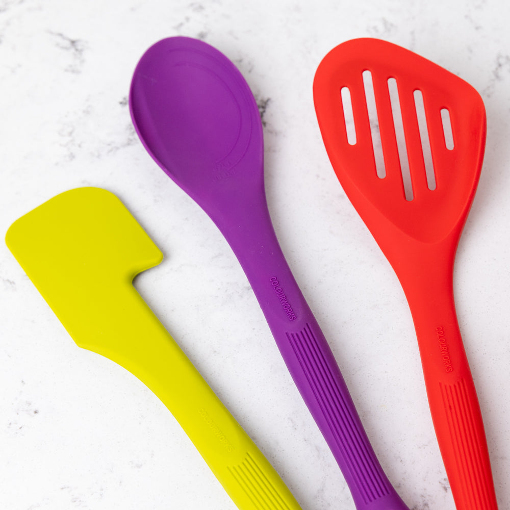 Colourworks Green Silicone Spatula with Bowl Rest