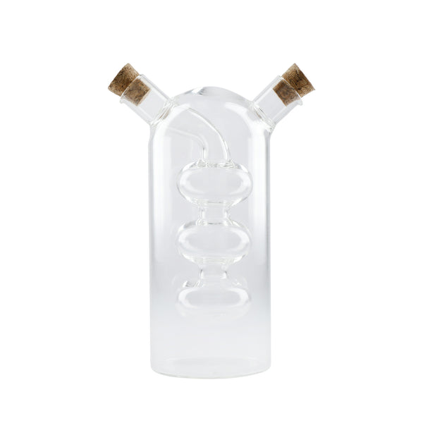 KitchenCraft World of Flavours Italian Glass Dual Oil & Vinegar Cruet Bottle image 3