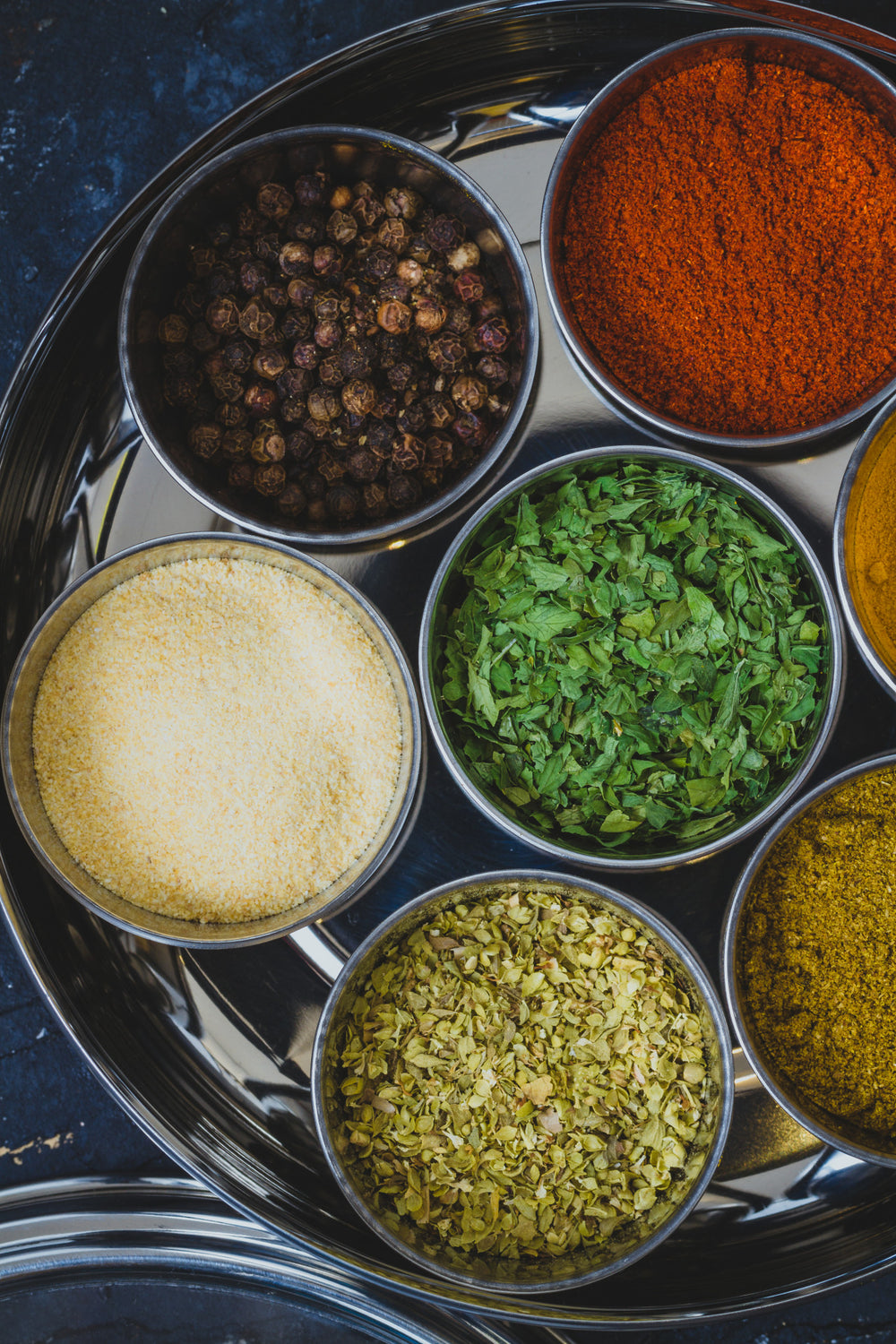 KitchenCraft World of Flavours Indian Stainless Steel Masala Dabba