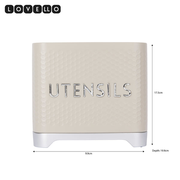 KitchenCraft Lovello Textured Latte Cream Utensil Holder image 8