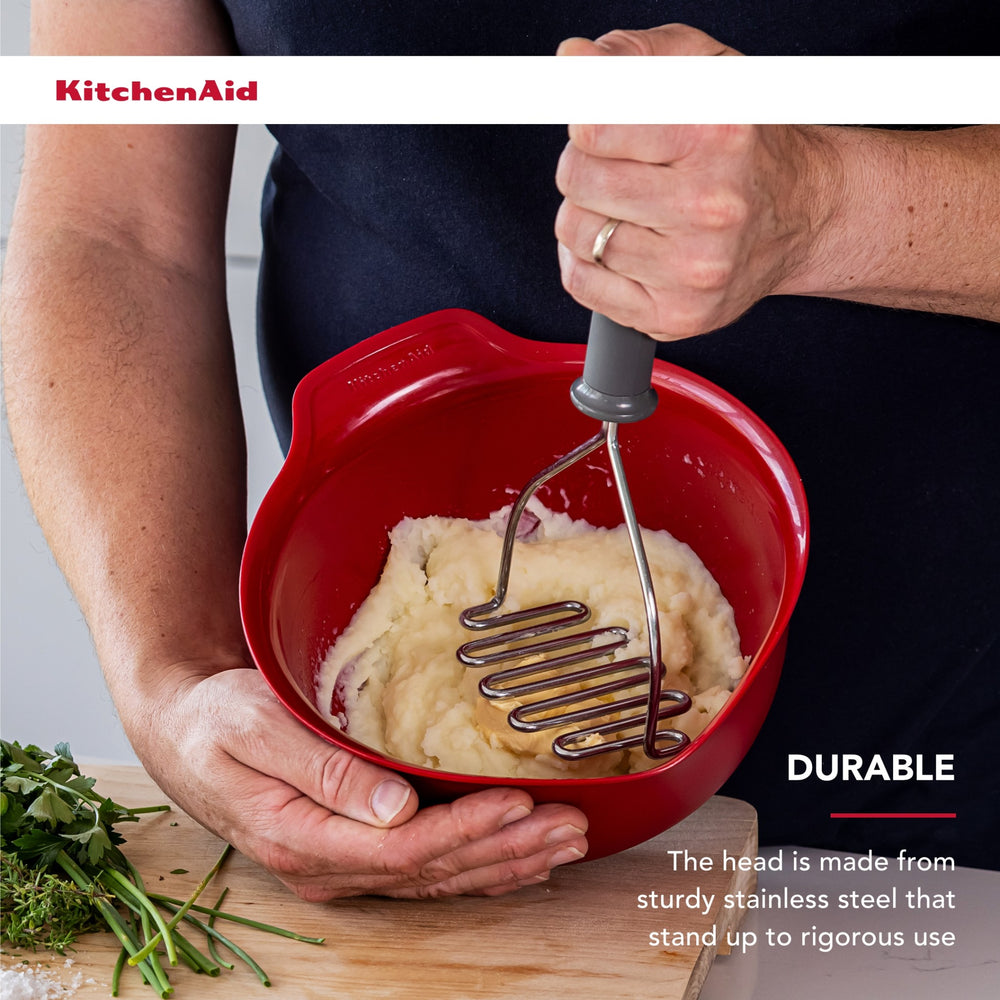KitchenAid Soft Grip Masher - Charcoal Grey