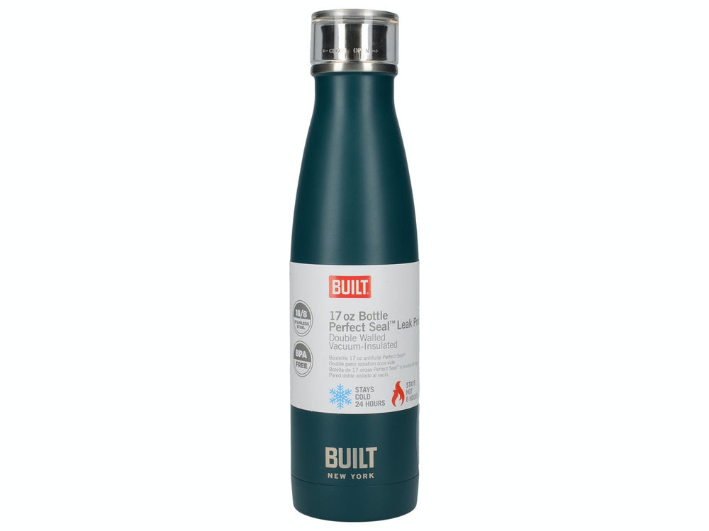 Built 500ml Double Walled Stainless Steel Water Bottle Teal
