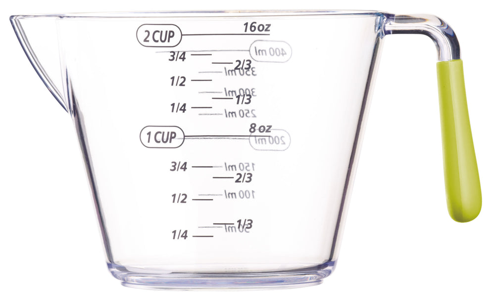 Colourworks 3 Piece Green Acrylic Measuring Jug Set