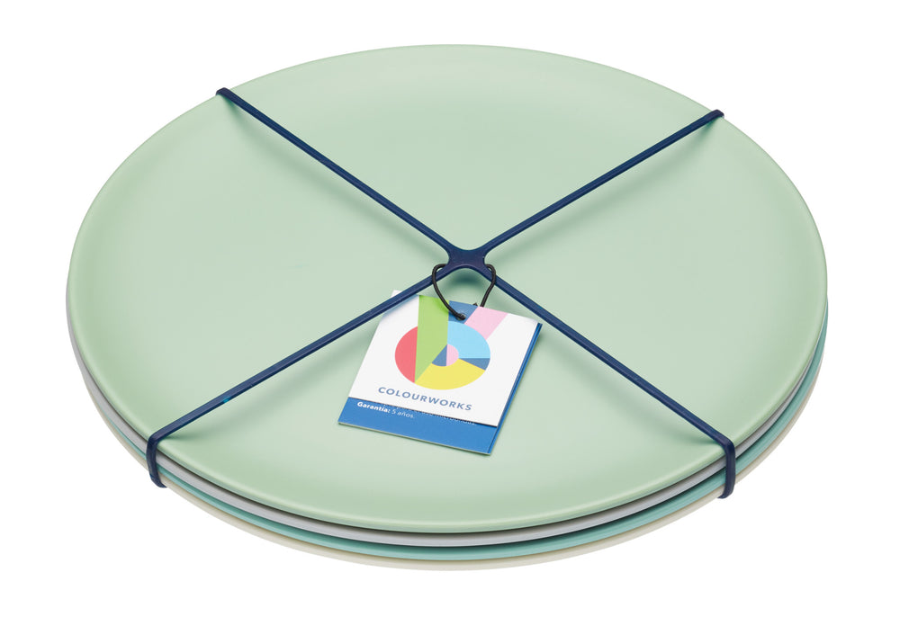 Colourworks Classics Salad and Snack Melamine Plates