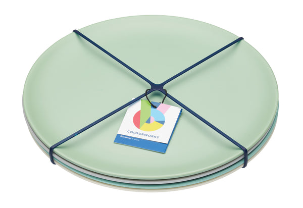 Colourworks Classics Salad and Snack Melamine Plates image 4