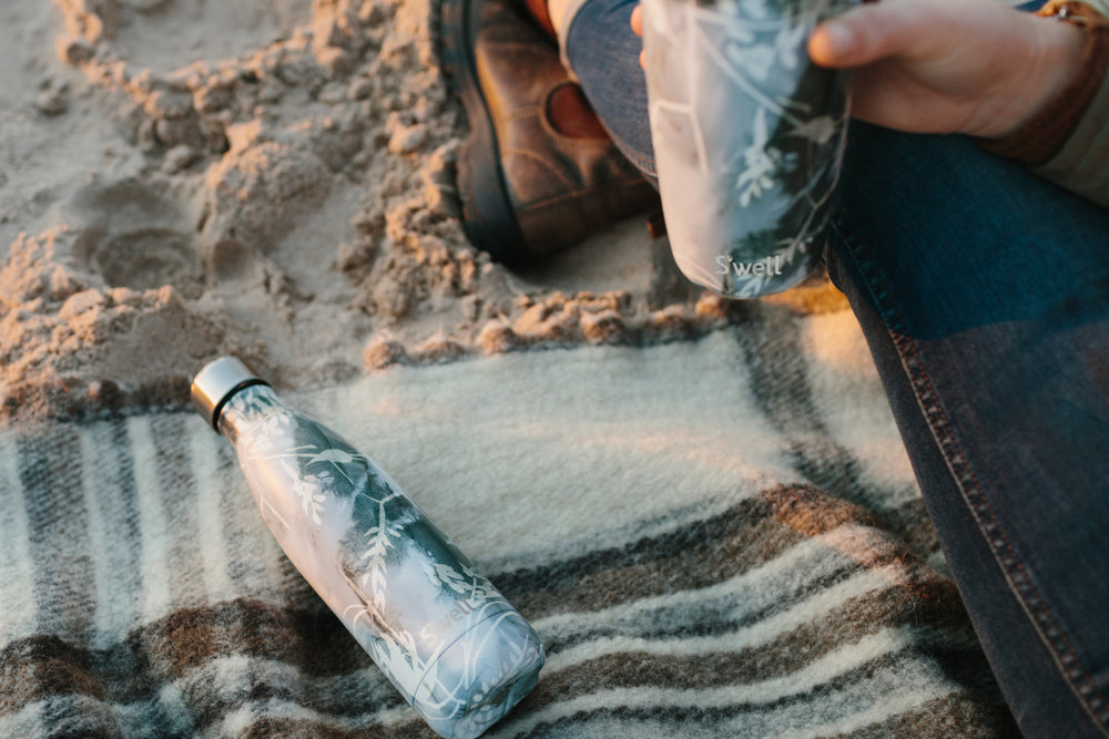 S'well Blue Foliage Drinks Bottle, 500ml